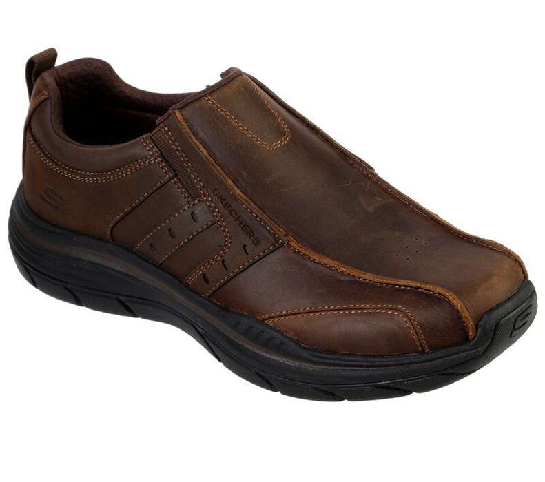 Skechers Relaxed Fit: Expected 2.0 - Wildon - Mens Slip On Shoes Brown [AU-CY1676]